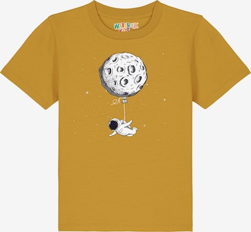 watabout.kids Shirt 'Funny Spaceman' in Yellow: front