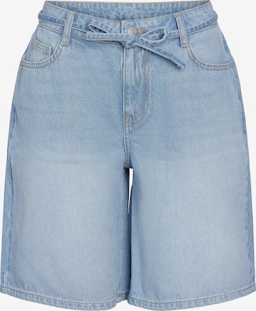 Noisy may Wide Leg Shorts 'NMMaisy' in Blau: Vorderseite