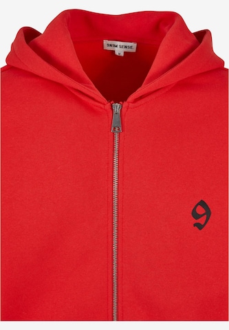 9N1M SENSE - Sudadera con cremallera en rojo