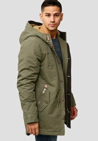 INDICODE JEANS Winterparka 'Barge' in Groen