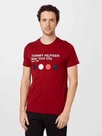 TOMMY HILFIGER T-Shirt in Rot: predná strana