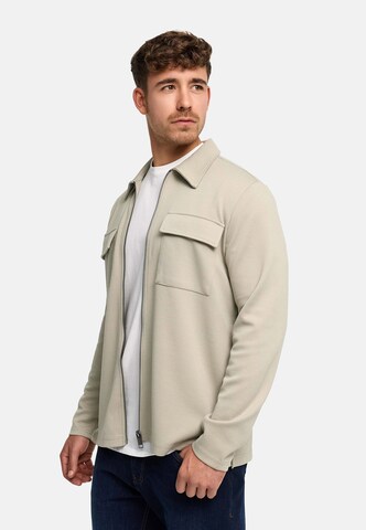 INDICODE JEANS Regular fit Zakelijk overhemd 'Nezzo' in Beige