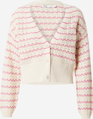 ONLY Cardigan 'ASA' i beige: forside