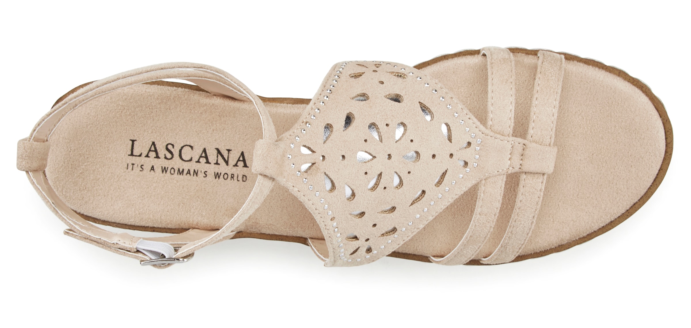LASCANA Босоножки в Бежевый