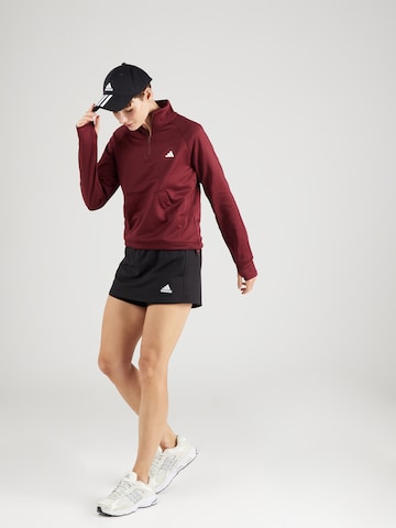 ADIDAS PERFORMANCE Sport sweatshirt 'Aeroready Game & Go Fleece' i röd