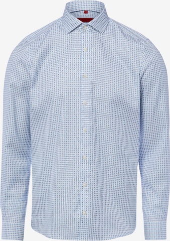 Finshley & Harding Slim Fit Hemd in Blau: Vorderseite