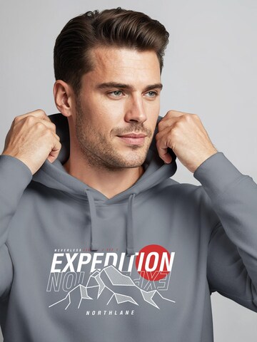 Neverless Sweatshirt 'Expedition Northlane' in Grey