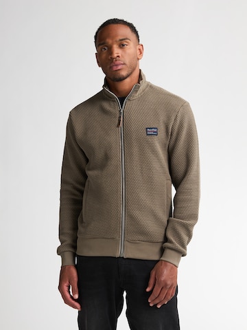 Petrol Industries Sweatvest 'Kenai' in Bruin: voorkant