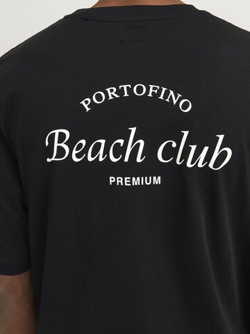 JACK & JONES T-Shirt 'Ocean Club' in Schwarz