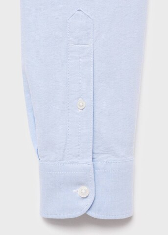 MANGO MAN Regular fit Button Up Shirt 'Oxford' in Blue