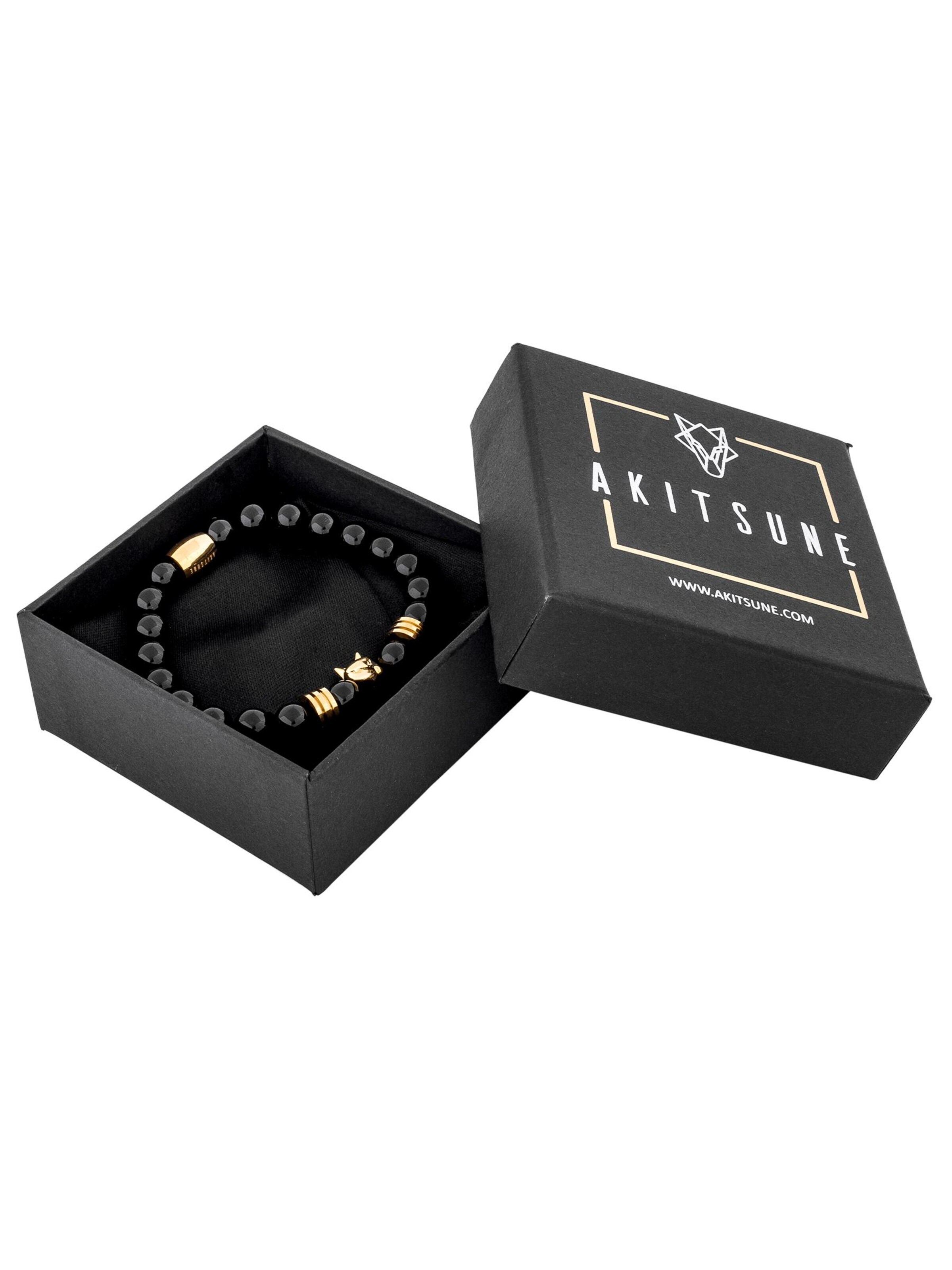 Akitsune Bracelet 'Obsidius' in Gold