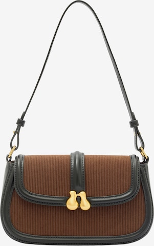 NALì Schultertasche 'BOBBY' in Braun: Vorderseite