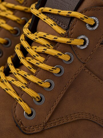 JACK & JONES Lace-Up Boots 'JFWDENVER' in Brown