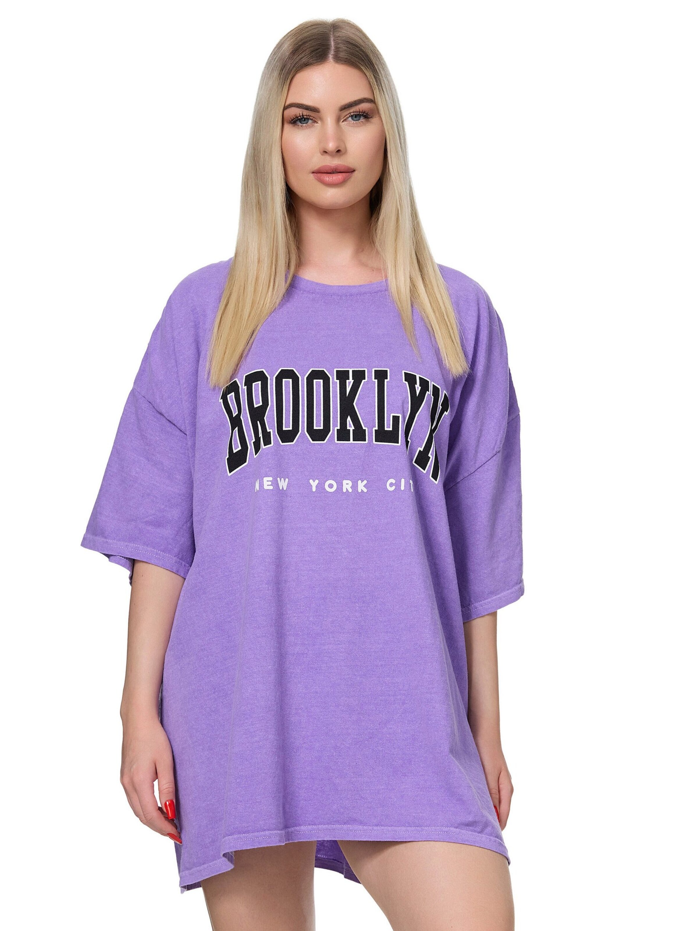 Worldclassca Oversized Shirt in Purple: front