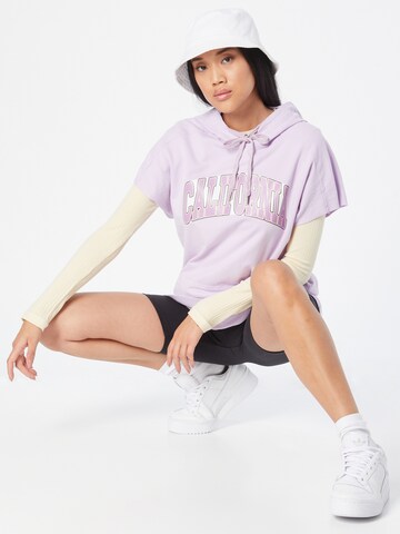 Hailys Sweatshirt 'CALIFORNIA' in Purple