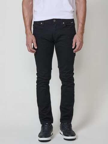 KOROSHI - Regular Calças de ganga em preto: frente