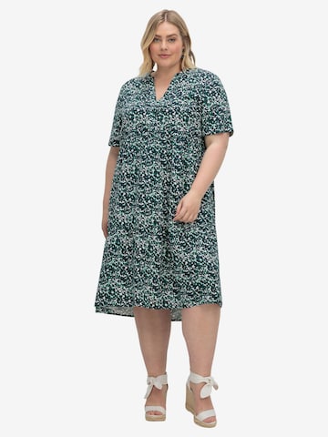 SHEEGO Summer Dress in Green: front