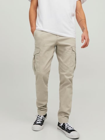 JACK & JONES Regular Cargobroek in Beige: voorkant