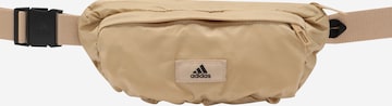 ADIDAS PERFORMANCE Athletic Fanny Pack 'Beyond Fashion Sport To Street' in Beige: front