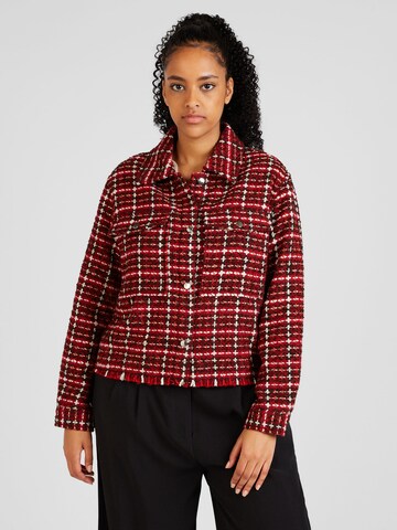 ONLY Carmakoma Between-season jacket 'CARARIANA' in Red: front