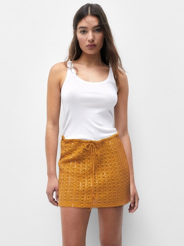 Jupe Pull&Bear en orange : devant