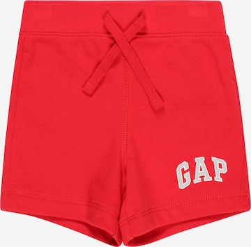 GAP Regular Broek in Rood: voorkant