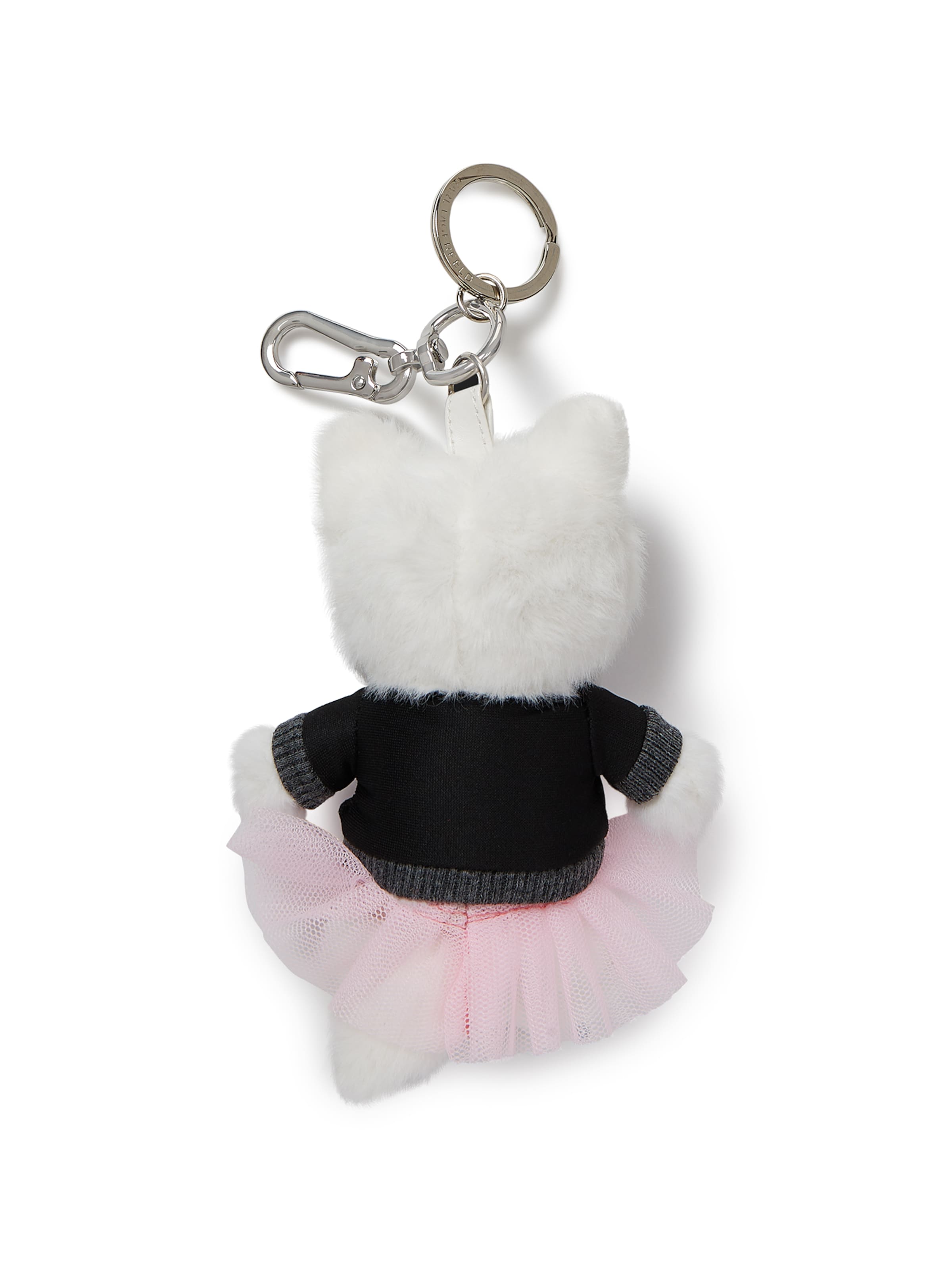 Karl Lagerfeld - Llavero ' Ikon Choupette Plüschtier-Schlüsselanhänger ' en blanco: frente