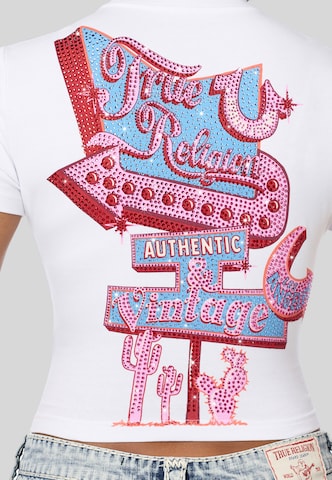 True Religion - Camisa em branco: atrás