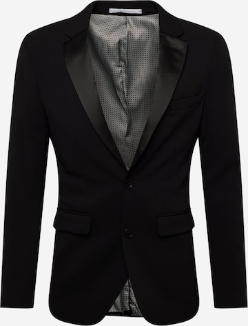 BURTON MENSWEAR LONDON - Ajuste regular Chaqueta saco en negro: frente