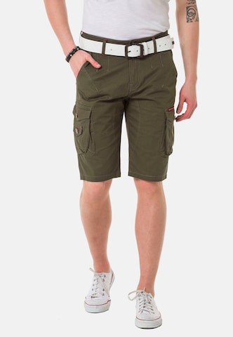 CIPO & BAXX Regular Pants in Brown: front