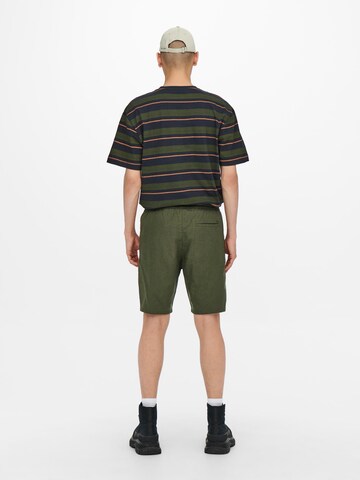 Only & Sons Regular Shorts 'Linus' in Grün