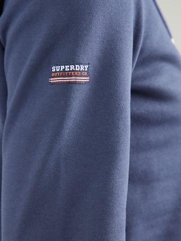 Bluză de molton de la Superdry pe albastru