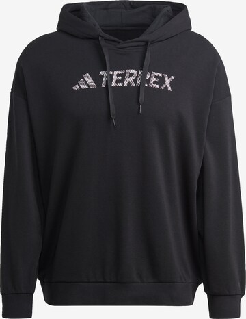 Sweat de sport 'Large Logo' ADIDAS TERREX en noir : devant