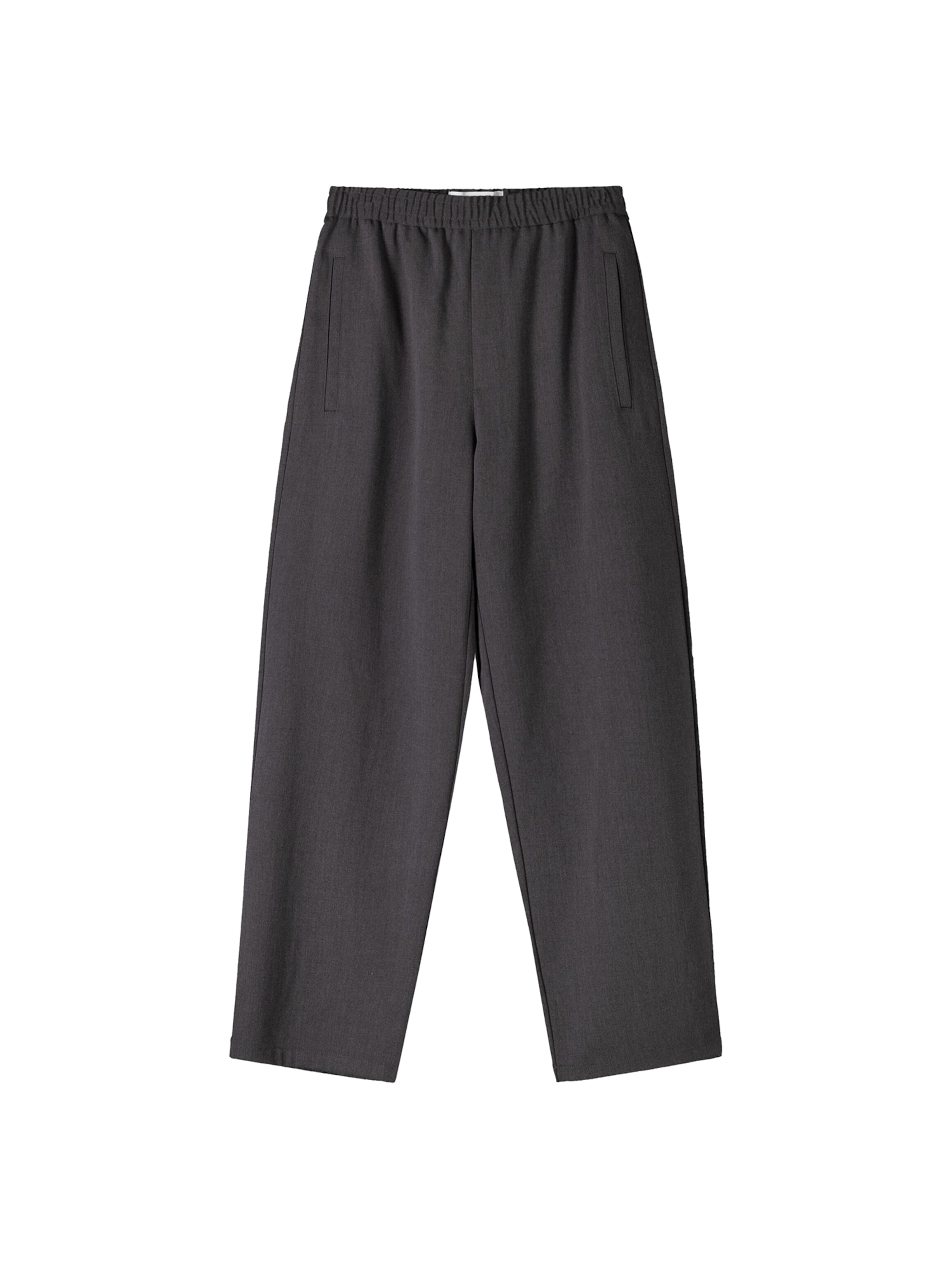 Bershka Szabványos Nadrág - szürke: elől