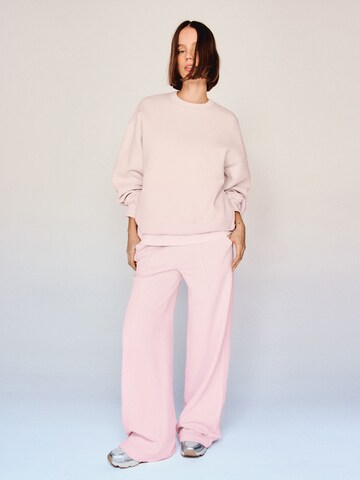 Bershka Wide Leg Hose in Pink: Vorderseite