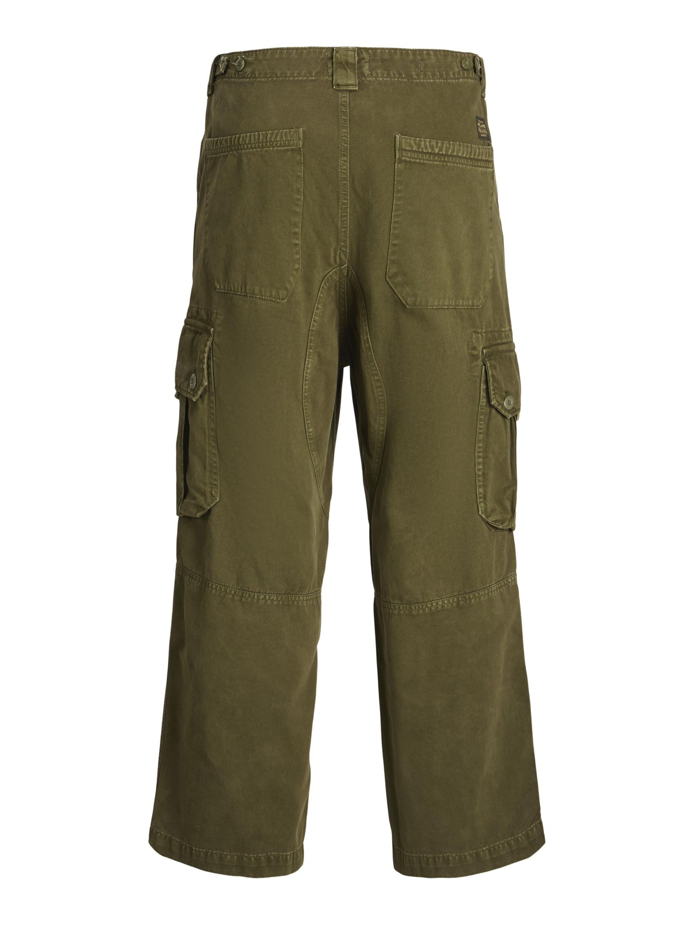 JACK & JONES Loosefit Cargobroek in Groen