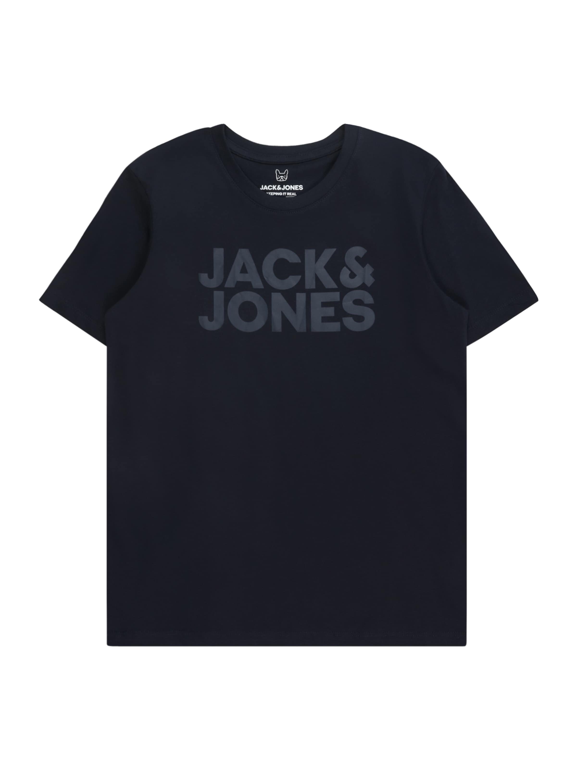 Tricou 'JJECorp' de la Jack & Jones Junior pe albastru: față