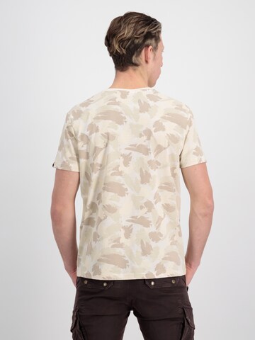 ALPHA INDUSTRIES Regular Fit T-Shirt in Beige