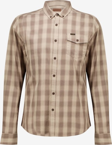 Deeluxe Regular fit Overhemd in Beige: voorkant