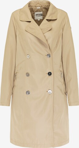 Manteau mi-saison Usha en beige : devant