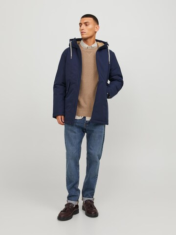 Parka mi-saison 'LOOP' JACK & JONES en bleu