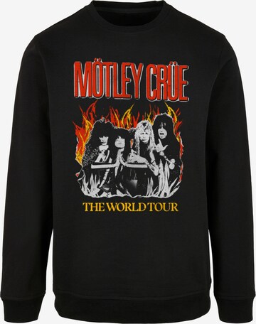 Merchcode Sweatshirt 'Motley Crue - Vintage World Tour Flames' in Schwarz: predná strana