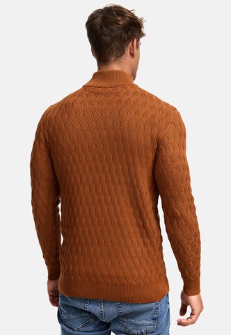 INDICODE JEANS Trui 'Alpha' in Bruin