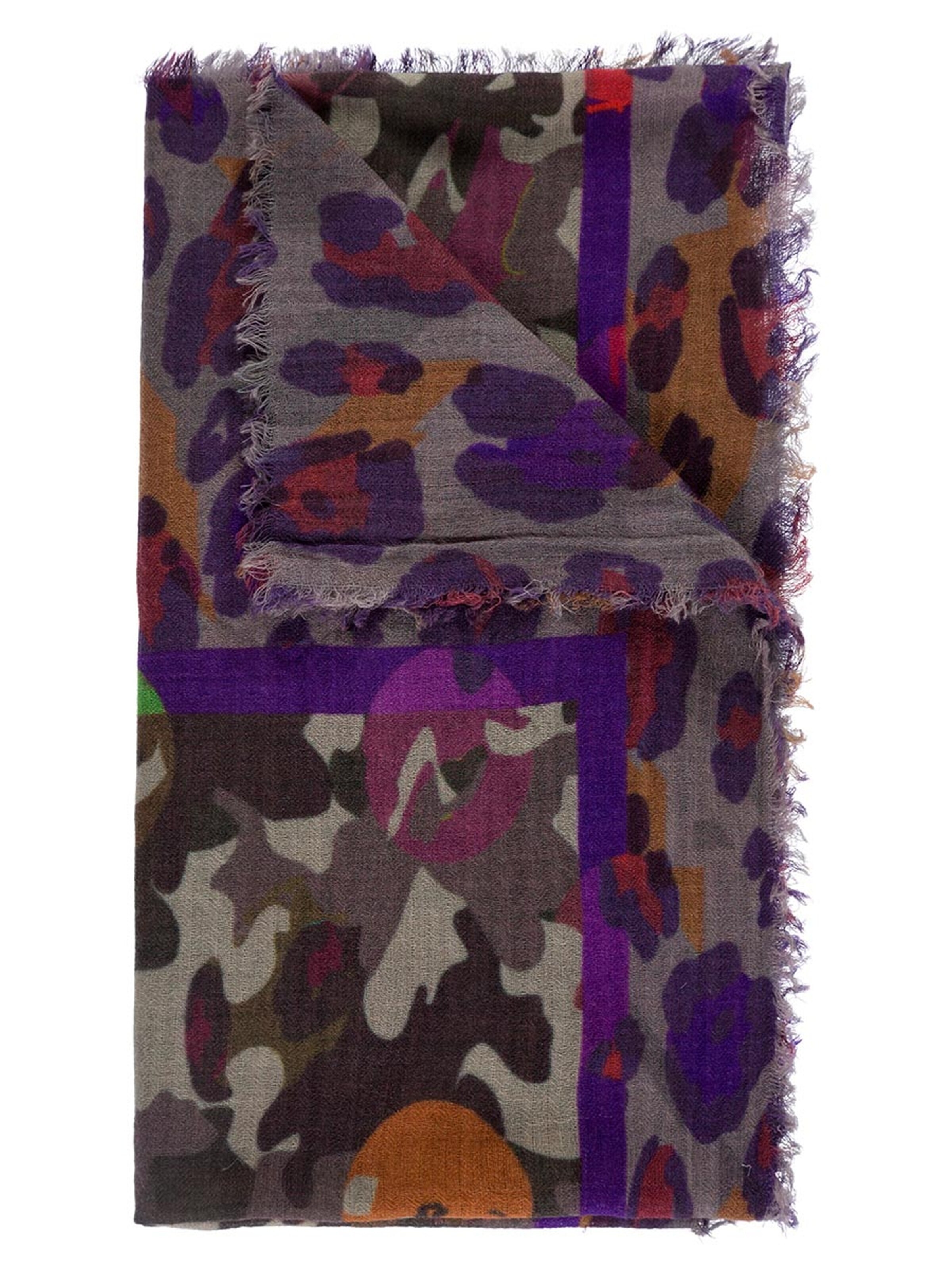 Passigatti Wrap 'Camouflage-Leo' in Purple