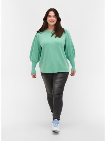 Pull-over Zizzi en vert