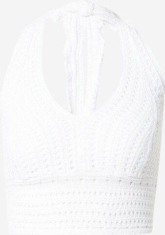 HOLLISTER - Top de punto en blanco: frente