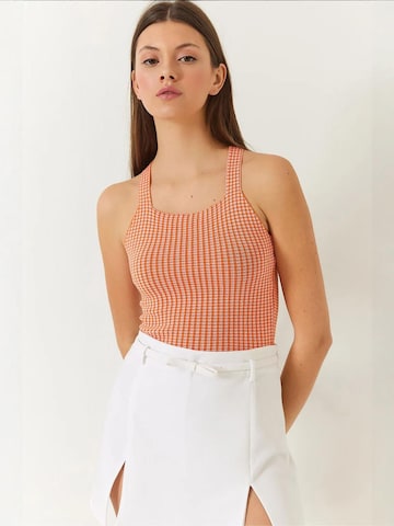 Bianco Lucci Top in Orange