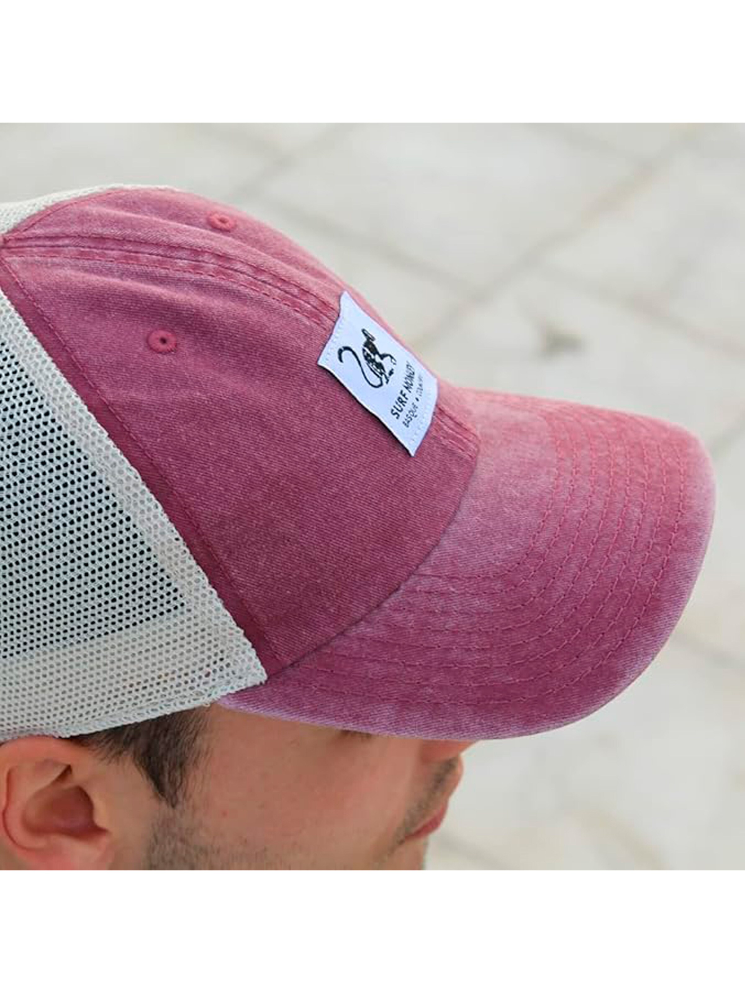 Surf Monkey Athletic Cap in Red