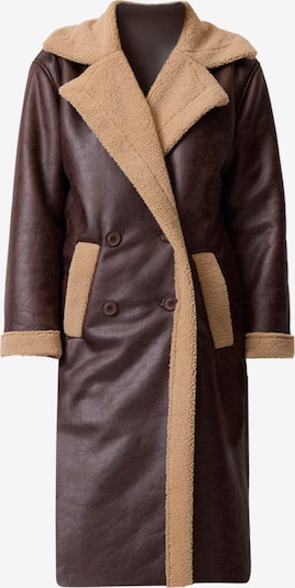 Touche Prive Wintermantel in hellbraun / dunkelbraun, Produktansicht