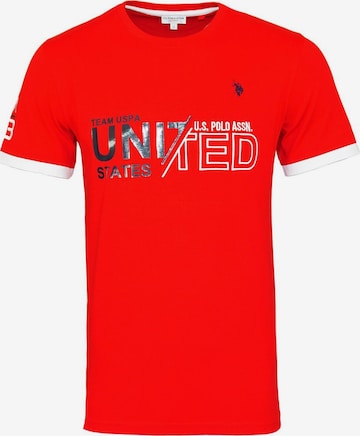 U.S. POLO ASSN. Shirt in Red: front